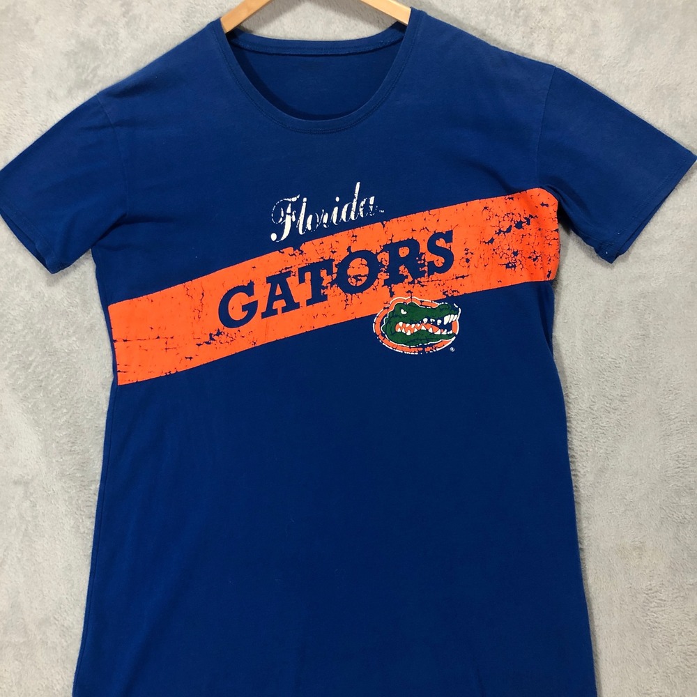 Florida Gators T-Shirt Graphic Print‎ Short Sleeve Blue Tee Shirt Dress Size XL